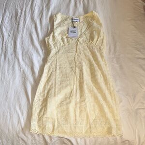 Princess Polly Yellow Eyelet Dress